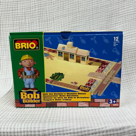New Brio Bob the Builder's Wooden House (model 32813) NOS collectible Wooden set